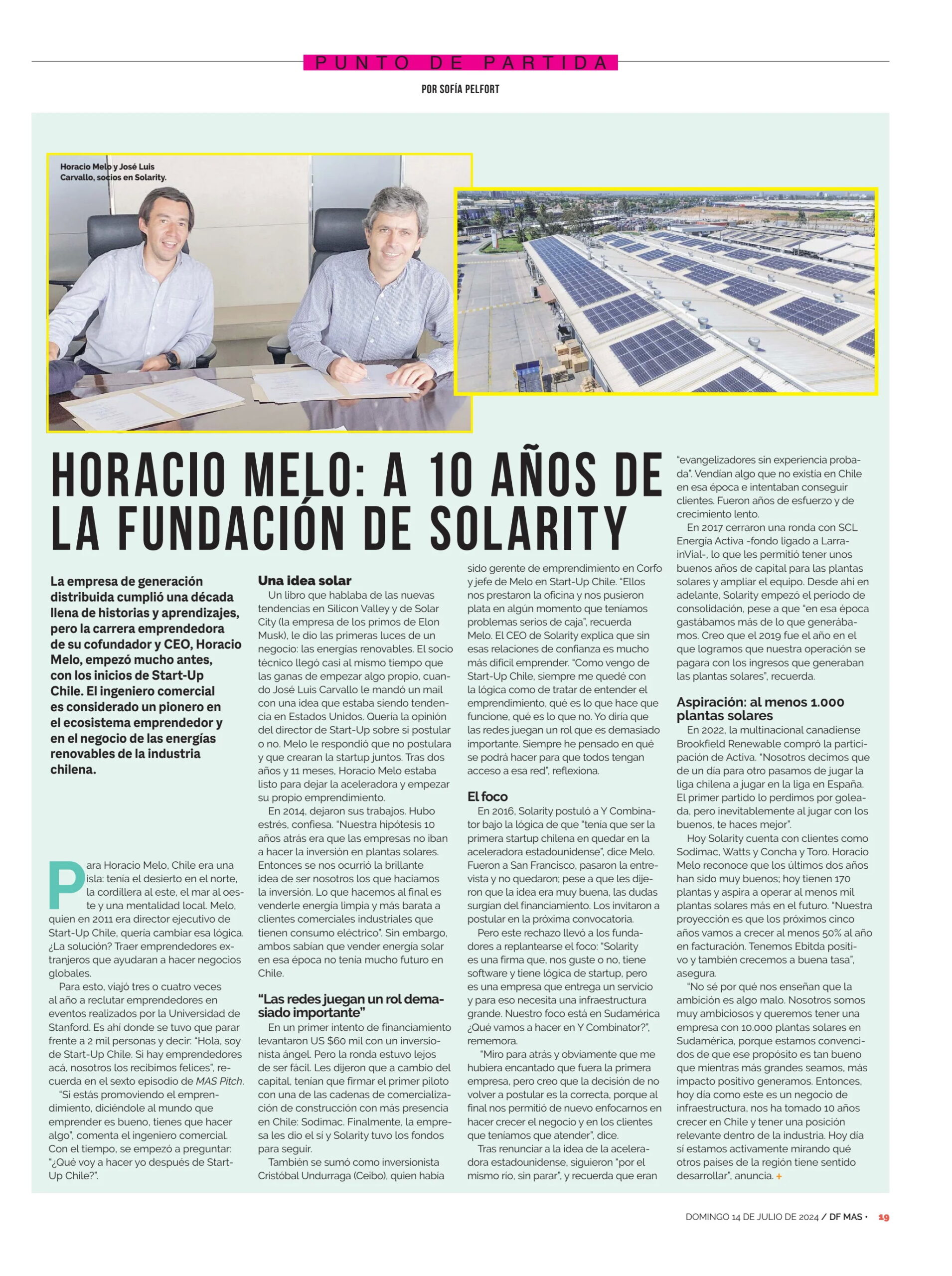 A 10 años de la fundación de Solarity por Horacio Melo